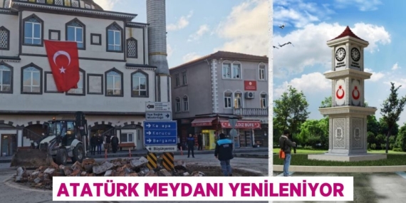 ATATÜRK MEYDANI YENİLENİYOR