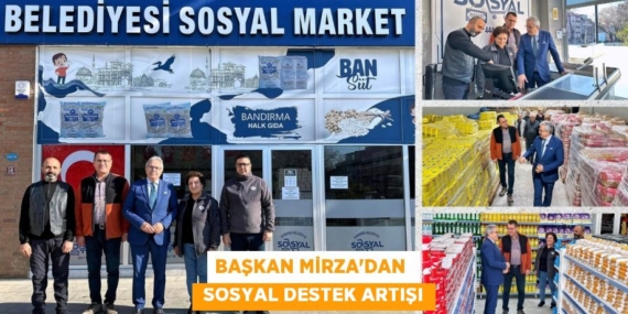 BAŞKAN MİRZA’DAN   SOSYAL DESTEK ARTIŞI