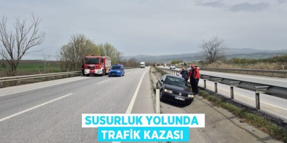 SUSURLUK YOLUNDA TRAFİK KAZASI