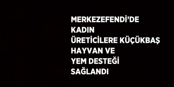 MERKEZEFENDİ’DE KADIN ÜRETİCİLERE KÜÇÜKBAŞ HAYVAN VE YEM DESTEĞİ SAĞLANDI