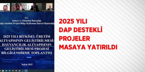 2025 YILI DAP DESTEKLİ PROJELER  MASAYA YATIRILDI