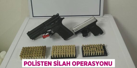 Polisten silah operasyonu