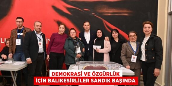 Demokrasi ve Özgürlük için Balıkesirliler sandık başında
