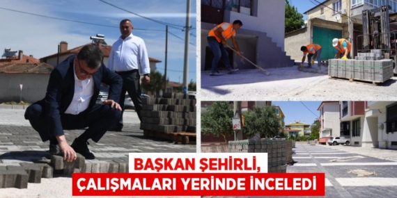 BAŞKAN ŞEHİRLİ, ÇALIŞMALARI YERİNDE İNCELEDİ