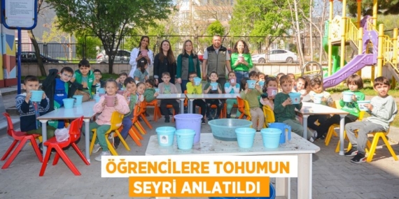ÖĞRENCİLERE TOHUMUN SEYRİ ANLATILDI