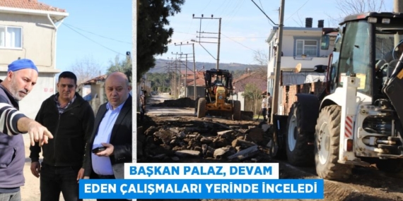 BAŞKAN PALAZ, DEVAM EDEN ÇALIŞMALARI YERİNDE İNCELEDİ