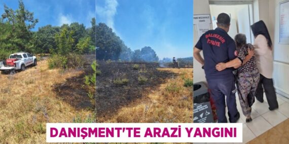 Danışment’te arazi yangını