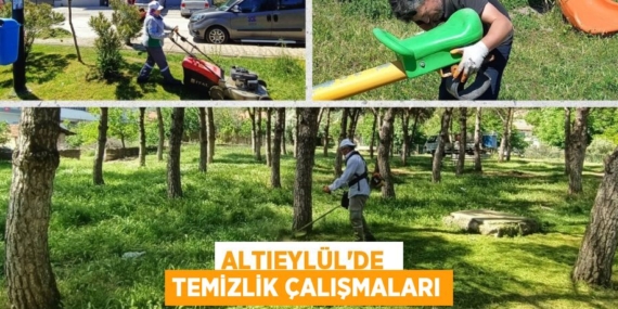 ALTIEYLÜL’DE  TEMİZLİK ÇALIŞMALARI