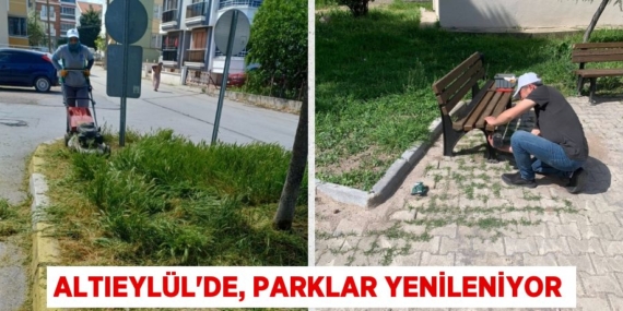 ALTIEYLÜL’DE, PARKLAR YENİLENİYOR