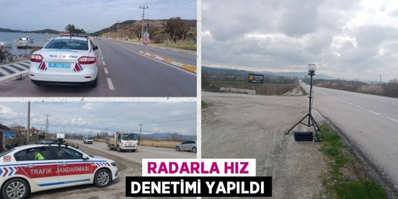 RADARLA HIZ DENETİMİ YAPILDI