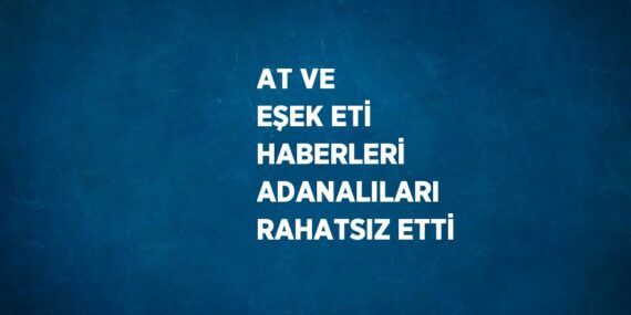 AT VE EŞEK ETİ HABERLERİ ADANALILARI RAHATSIZ ETTİ