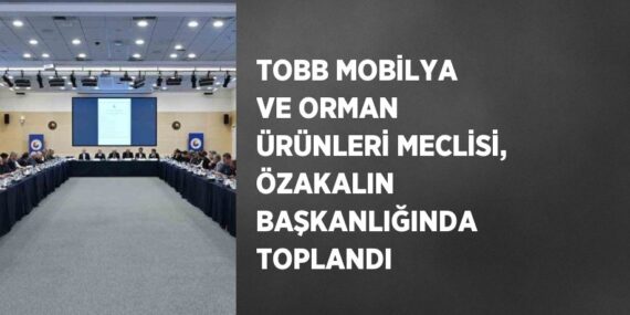 TOBB MOBİLYA VE ORMAN ÜRÜNLERİ MECLİSİ, ÖZAKALIN BAŞKANLIĞINDA TOPLANDI