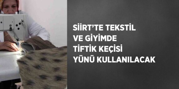 SİİRT’TE TEKSTİL VE GİYİMDE TİFTİK KEÇİSİ YÜNÜ KULLANILACAK