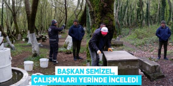 BAŞKAN SEMİZEL, ÇALIŞMALARI YERİNDE İNCELEDİ