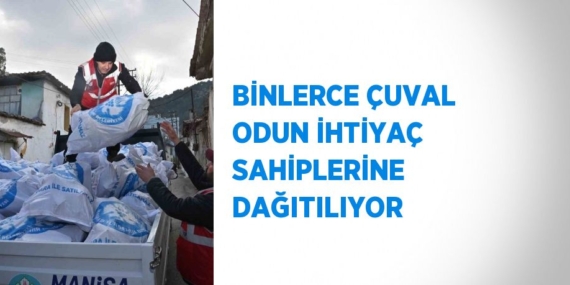 BİNLERCE ÇUVAL ODUN İHTİYAÇ SAHİPLERİNE DAĞITILIYOR