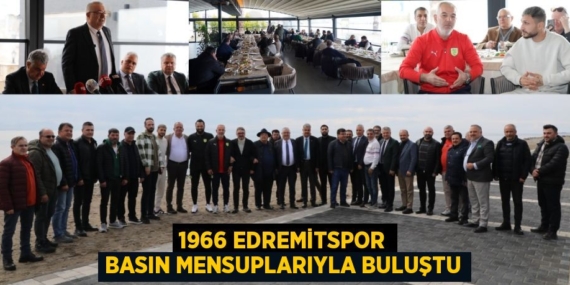 1966 EDREMİTSPOR BASIN MENSUPLARIYLA BULUŞTU