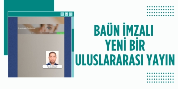 BAÜN İMZALI YENİ BİR ULUSLARARASI YAYIN