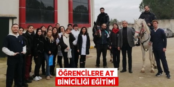 ÖĞRENCİLERE AT BİNİCİLİĞİ EĞİTİMİ