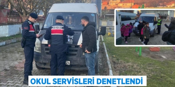 OKUL SERVİSLERİ DENETLENDİ