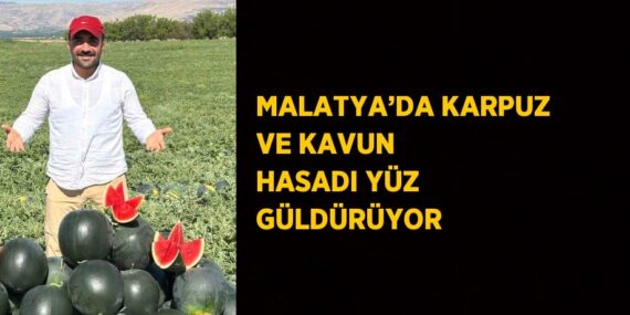 MALATYA’DA KARPUZ VE KAVUN HASADI YÜZ GÜLDÜRÜYOR