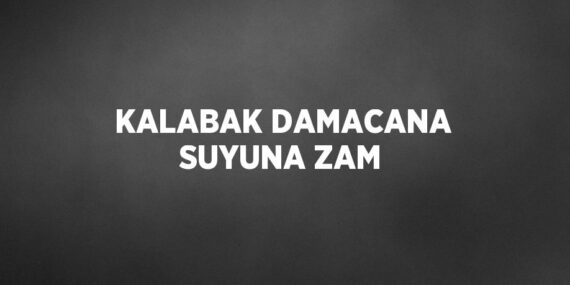 KALABAK DAMACANA SUYUNA ZAM