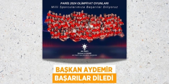 BAŞKAN AYDEMİR BAŞARILAR DİLEDİ