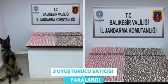 3 UYUŞTURUCU SATICISI    YAKALANDI