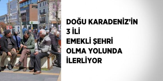 DOĞU KARADENİZ’İN 3 İLİ EMEKLİ ŞEHRİ OLMA YOLUNDA İLERLİYOR