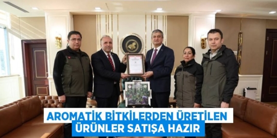 AROMATİK BİTKİLERDEN ÜRETİLEN ÜRÜNLER SATIŞA HAZIR