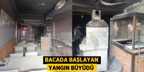 BACADA BAŞLAYAN YANGIN BÜYÜDÜ