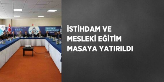 İSTİHDAM VE MESLEKİ EĞİTİM MASAYA YATIRILDI