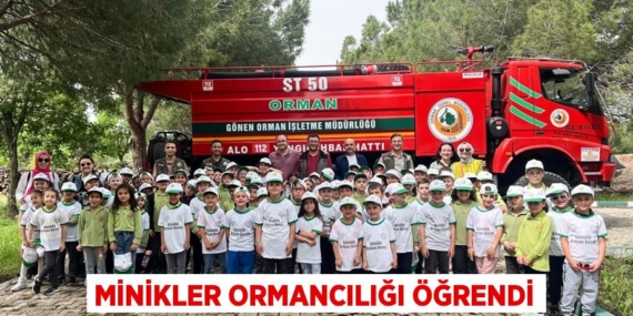 MİNİKLER ORMANCILIĞI ÖĞRENDİ
