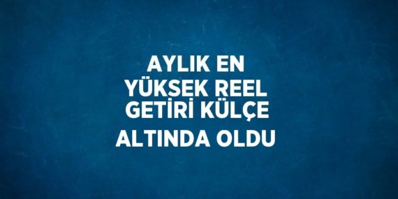 AYLIK EN YÜKSEK REEL GETİRİ KÜLÇE ALTINDA OLDU