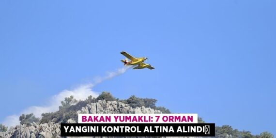 Bakan Yumaklı: 7 orman yangını kontrol altına alındı 