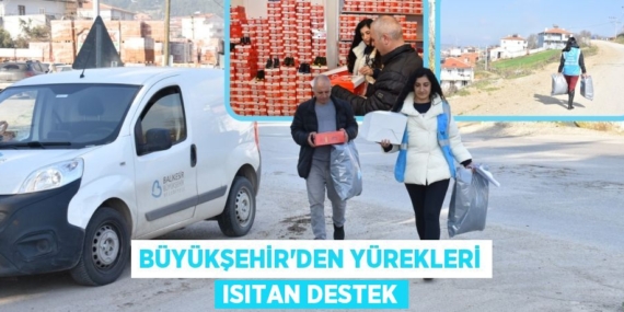 BÜYÜKŞEHİR’DEN YÜREKLERİ ISITAN DESTEK