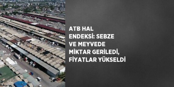 ATB HAL ENDEKSİ: SEBZE VE MEYVEDE MİKTAR GERİLEDİ, FİYATLAR YÜKSELDİ