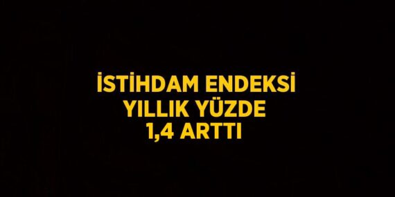 İSTİHDAM ENDEKSİ YILLIK YÜZDE 1,4 ARTTI