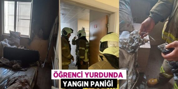ÖĞRENCİ YURDUNDA YANGIN PANİĞİ