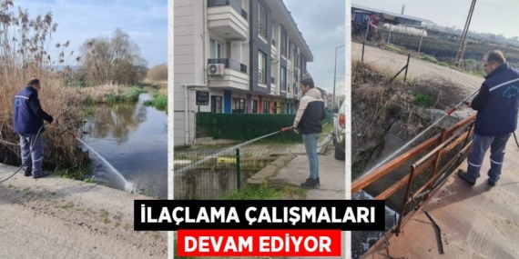 İLAÇLAMA ÇALIŞMALARI DEVAM EDİYOR
