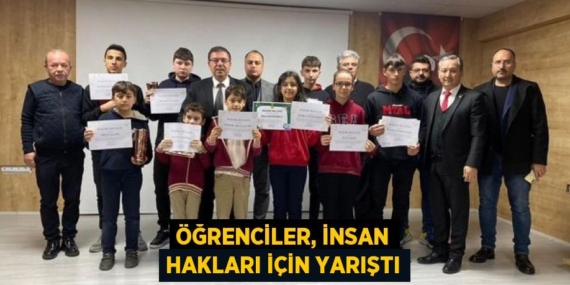 ÖĞRENCİLER, İNSAN HAKLARI İÇİN YARIŞTI