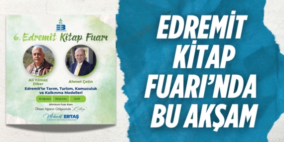 EDREMİT KİTAP FUARI’NDA BU AKŞAM