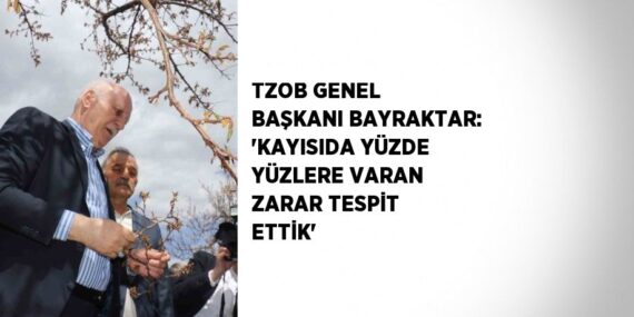 TZOB GENEL BAŞKANI BAYRAKTAR: ‘KAYISIDA YÜZDE YÜZLERE VARAN ZARAR TESPİT ETTİK’