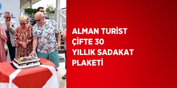 ALMAN TURİST ÇİFTE 30 YILLIK SADAKAT PLAKETİ