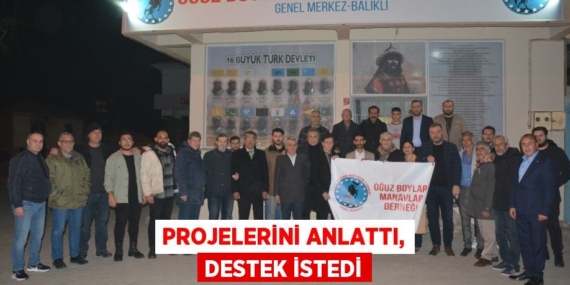 PROJELERİNİ ANLATTI, DESTEK İSTEDİ