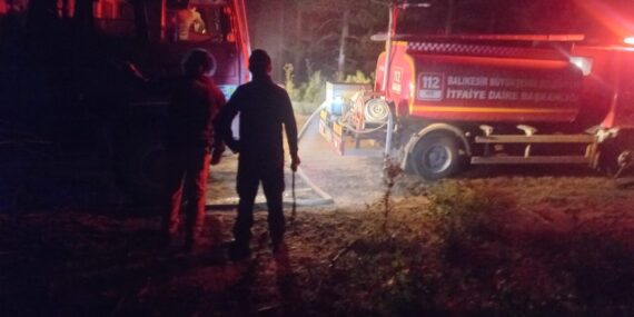 İvrindi’de orman yangını