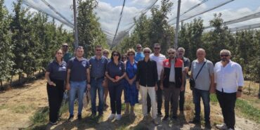 GÖNEN'DE KAHVERENGİ KOKARCA ZARARLISINA KARŞI EĞİTİM VERİLDİ