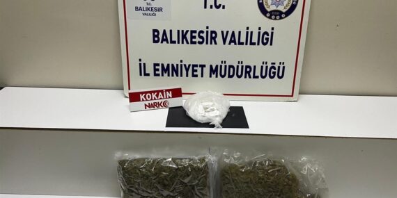 Balıkesir’de uyuşturucu operasyonu: 1 tutuklama