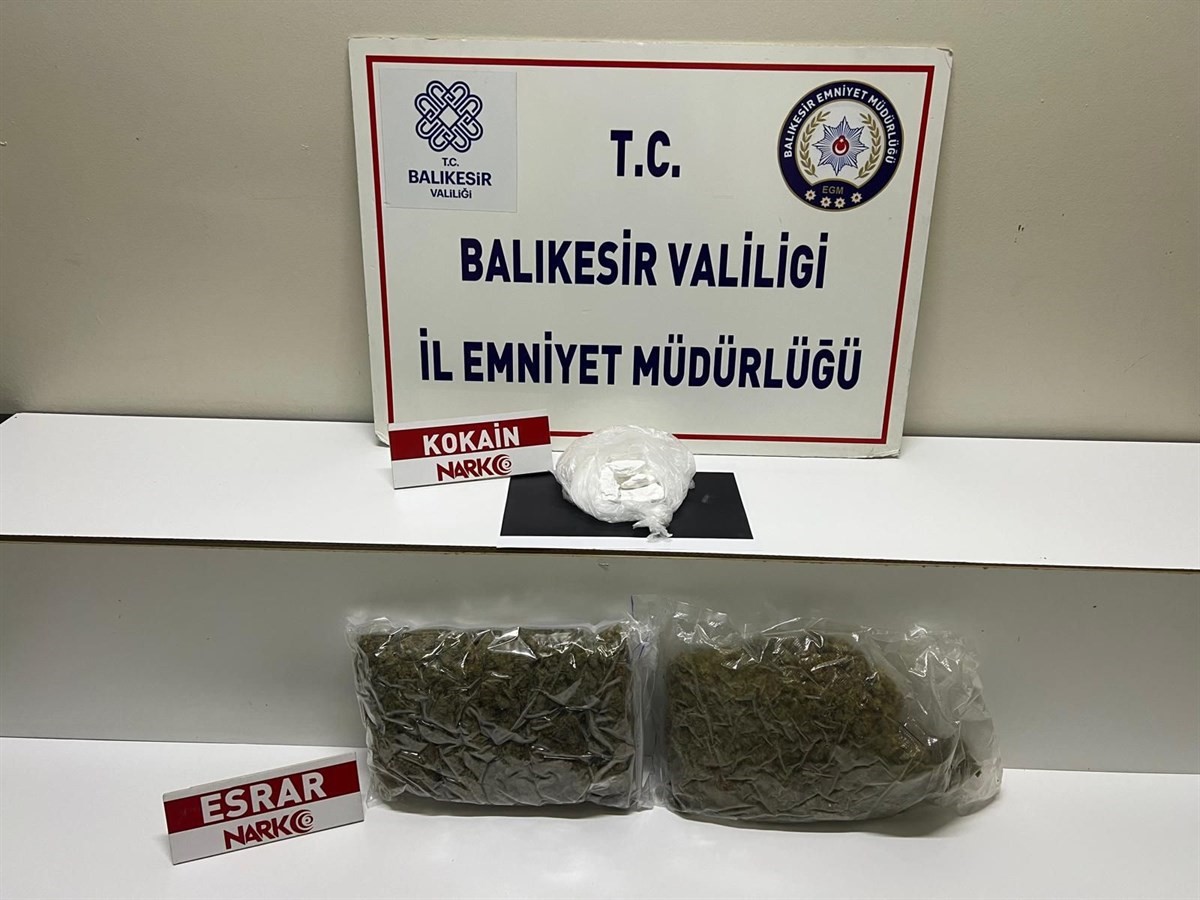 BALIKESİR'DE UYUŞTURUCU OPERASYONU: 1 TUTUKLAMA