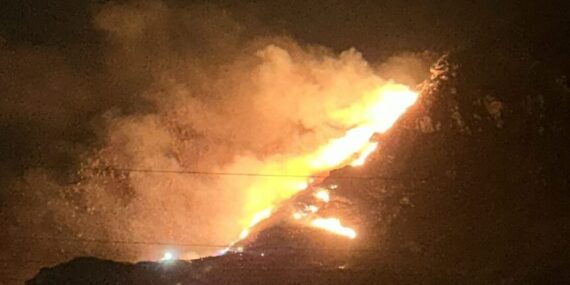 Balıkesir Marmara Adası’nda çıkan yangına müdahale ediliyor