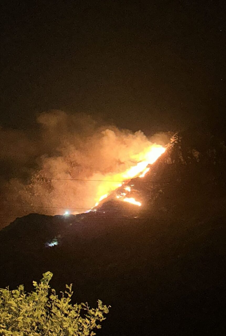 Balıkesir Marmara Adası'nda çıkan yangına müdahale ediliyor